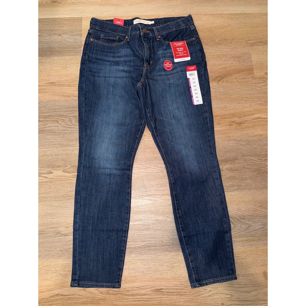 Women mid rise skinny jeans 10 short